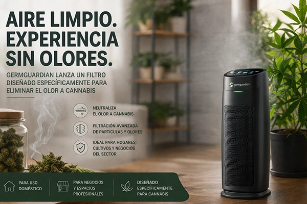 filtro olor cannabis purificador aire cannabis GermGuardian