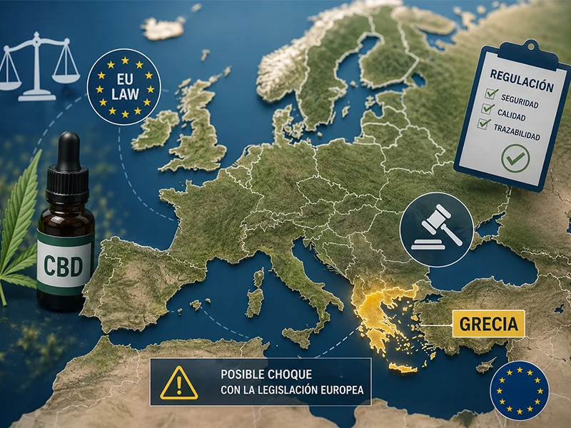 Posible choque con la legislación europea con la prohibición flores CBD