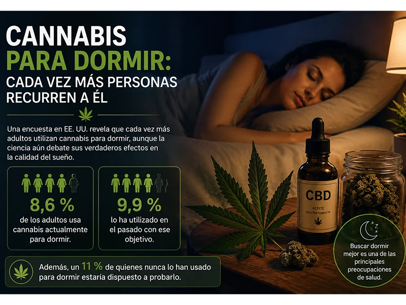 Cannabis para dormir: cada vez más personas recurren a él
