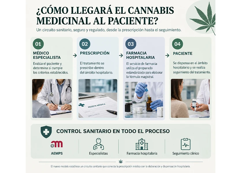 Proceso de prescripción y dispensación del cannabis medicinal en hospitales españoles