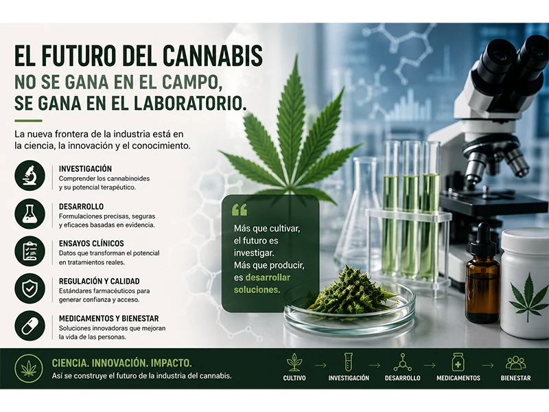 El futuro de la industria del cannabis basado en investigación, desarrollo y ciencia